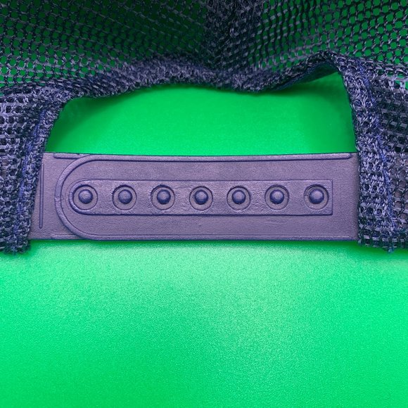 Vintage NASA Mesh Trucker Hat Navy Shuttle Astronaut Kennedy Snap-Back Cap 80s - Picture 8 of 8